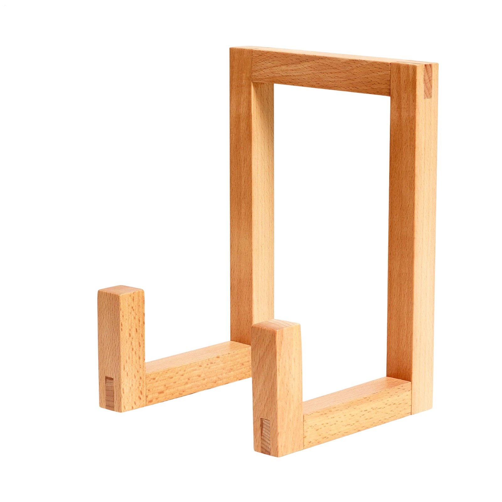 Record Holder Classic Solid Wood Natural Organizer Album Display Holder