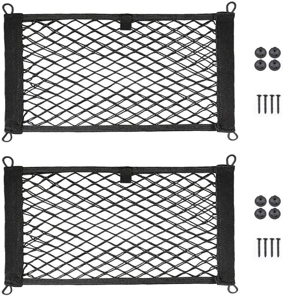 2Pk Large Cargo Net for Trunk, RV, Boats Storage Mesh Pocket Net 18 x 9.8 inch