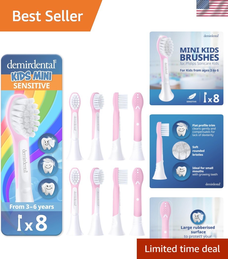 Kids mini Toothbrush Heads Compatible with Philips Sonicare Kids Toothbrush H...