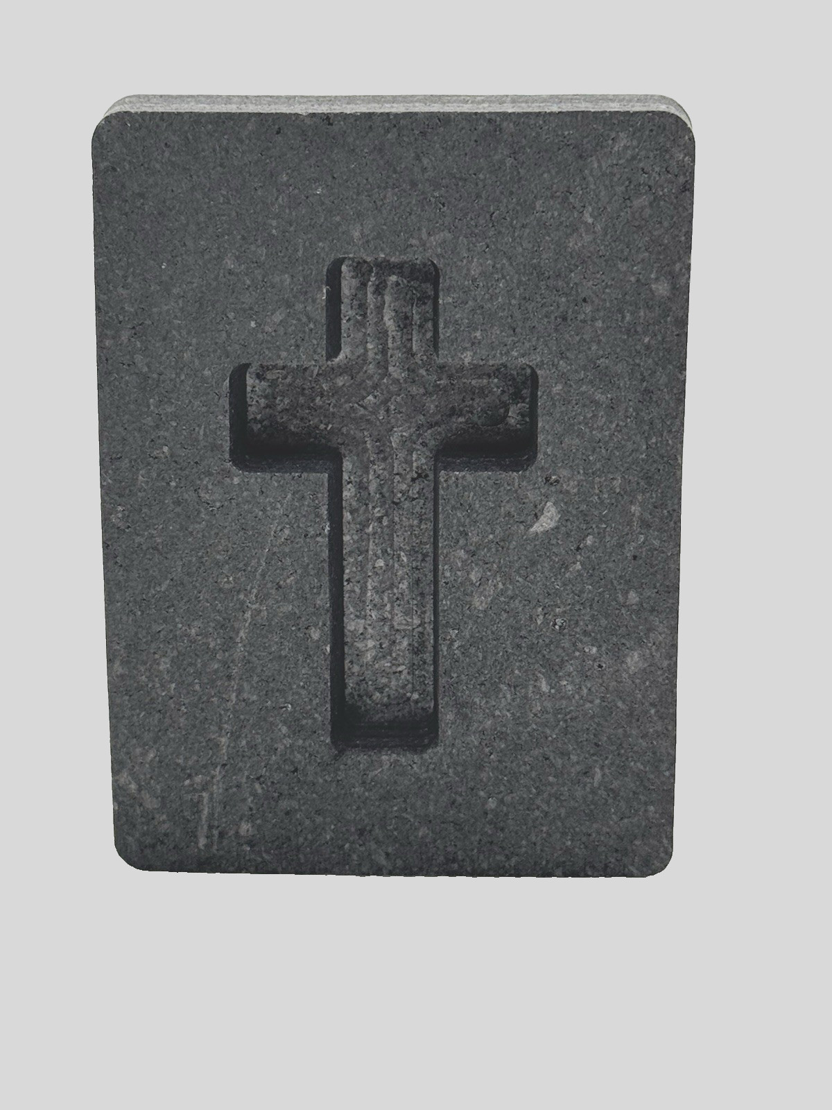 1 oz Religious Cross Graphite Ingot Mold For Silver Casting