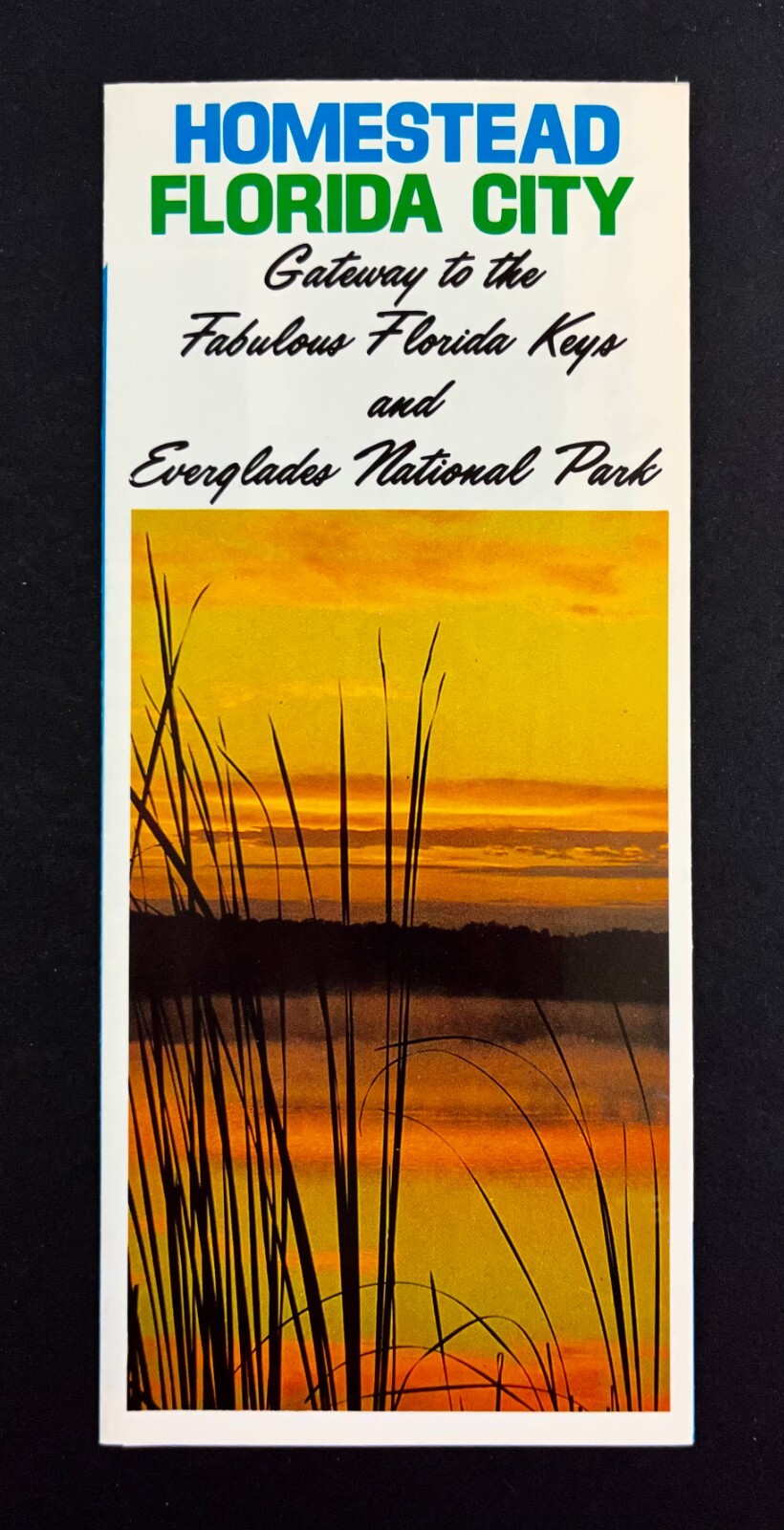 1980s Homestead Florida City Tourist Recreation Keys Vintage Travel Brochure FL