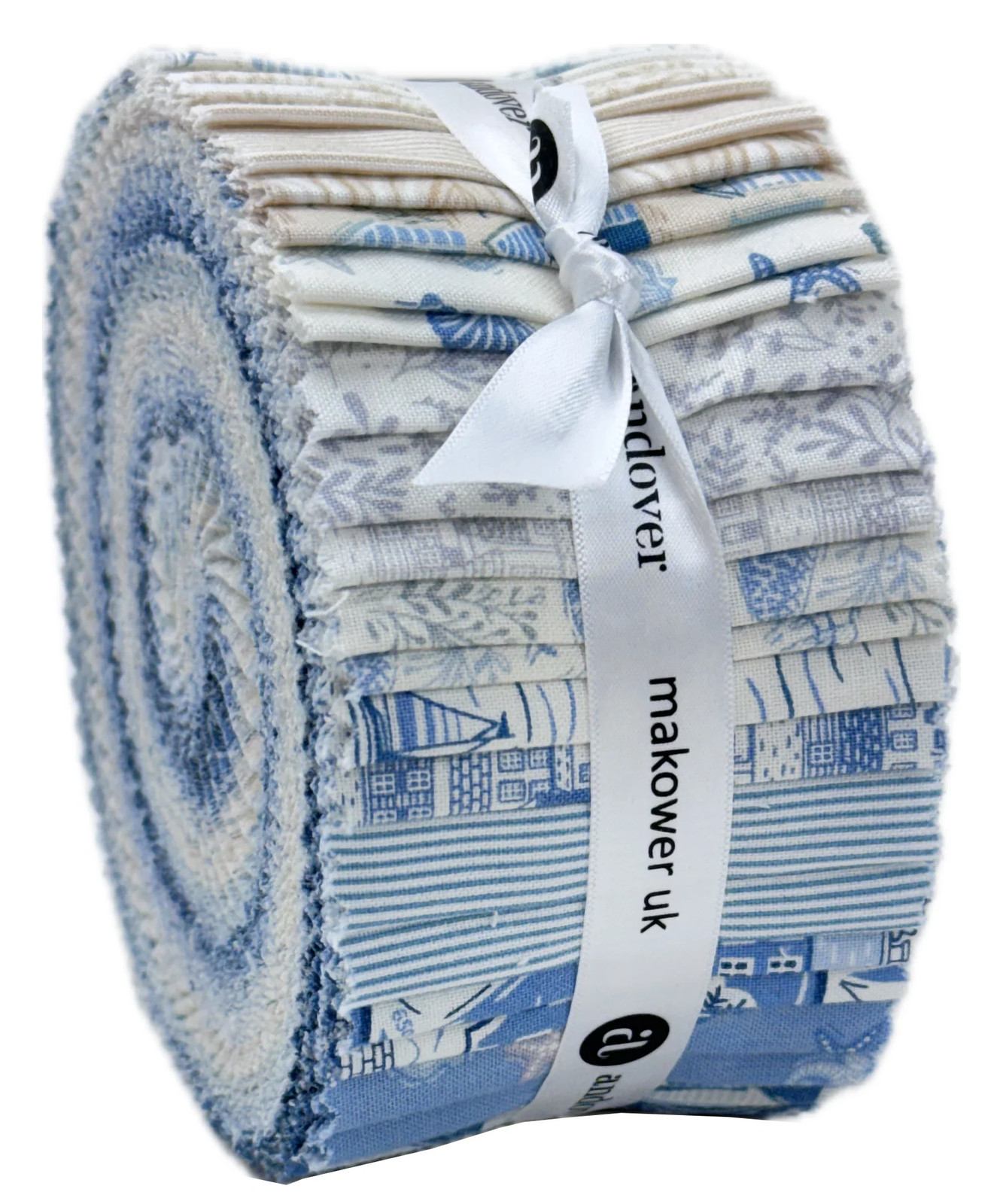 Andover - Driftwood 2.5" Strip Roll by Makower UK 40 pcs