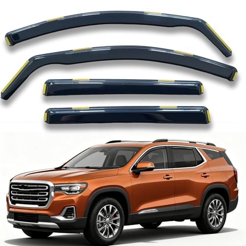 in-Channel Window Visors Vent Deflectors Compatible For GMC Terrain 2018-2024