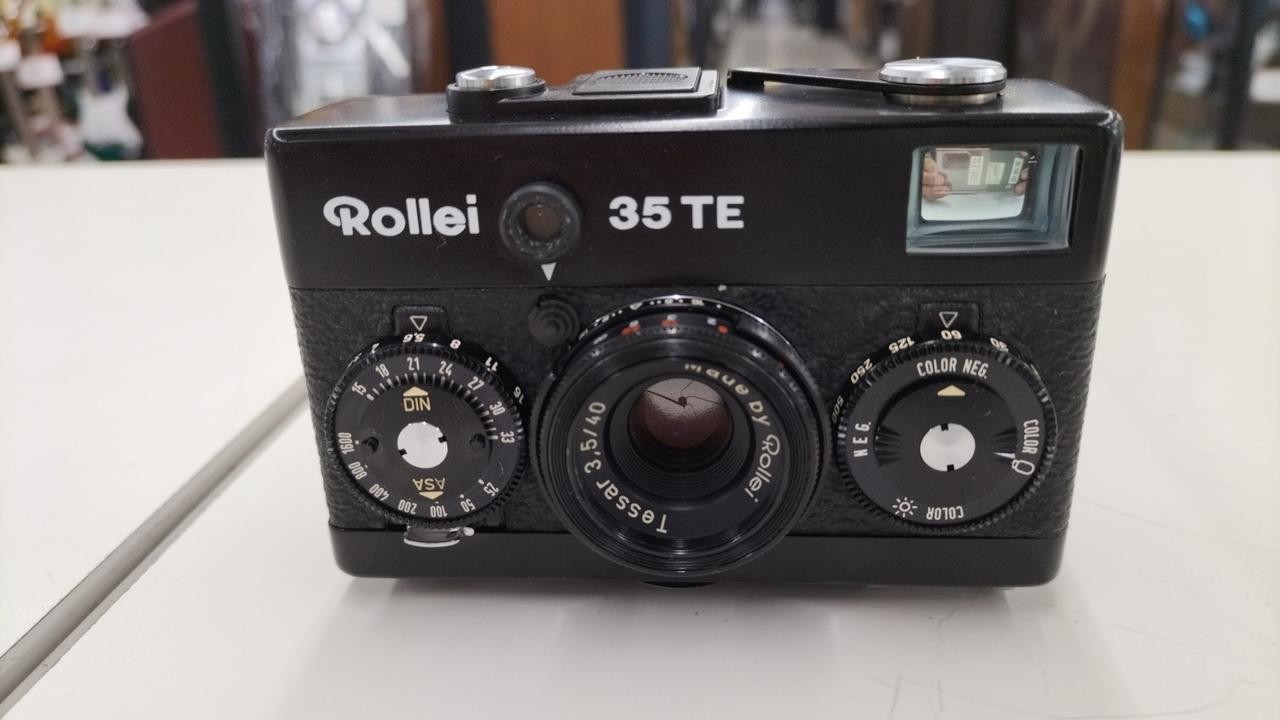 Rollei 35T Compact 35mm Film Camera, LED Exposure Meter, Works From Japan