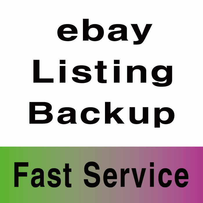 EBAY LISTING BACKUP SERVICE - Seller Store -  up to 650 items