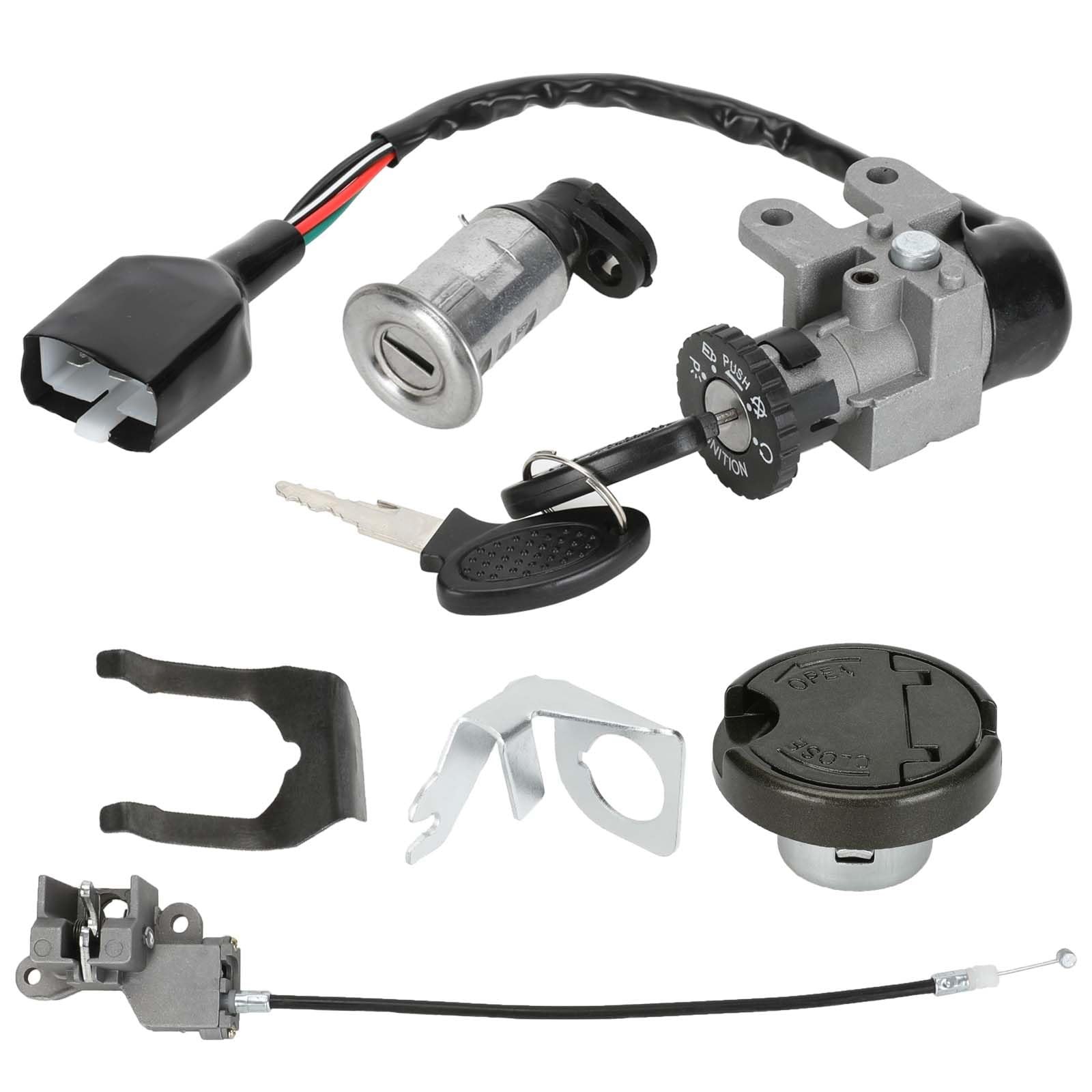 GY6 50cc Ignition Switch Key Lock Gas Tank Cap Set for TaoTao 50cc 49cc ATM50...