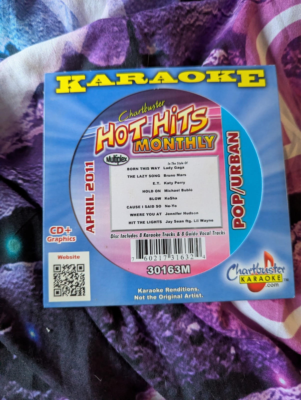 Chartbuster Karaoke Hot His Monthly April 2011 Pop Urban CD+G CB-30163M