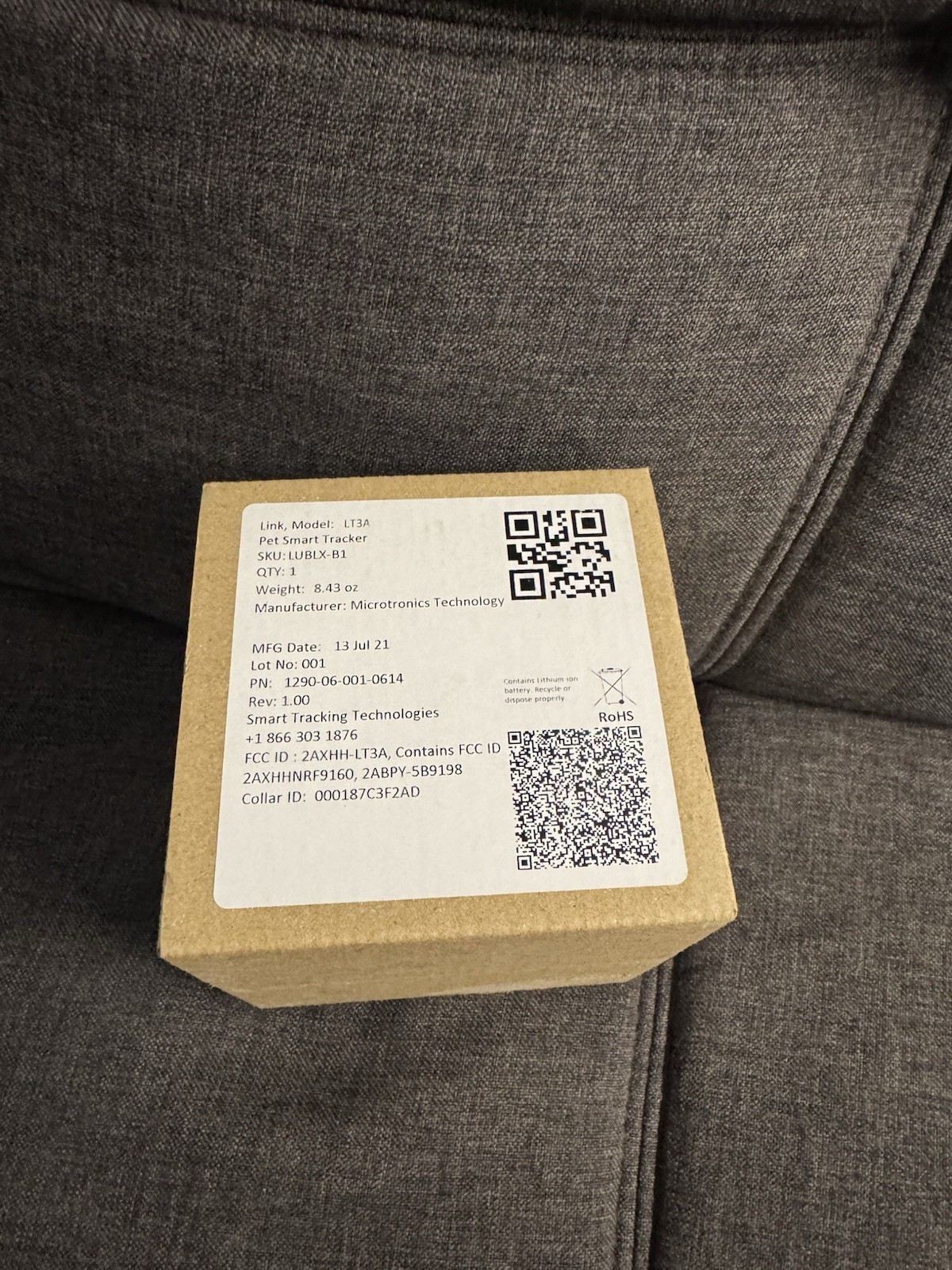 Link Wearable Pet Smart GPS Tracker, Waterproof- NEW IN BOX