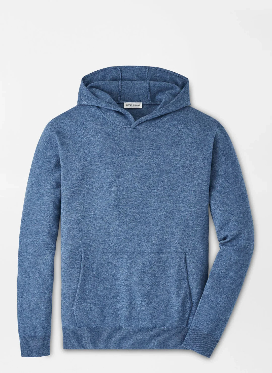 Peter Millar 2XL Conway Wool Cashmere Popover Hoodie Vintage Indigo $325 NWT