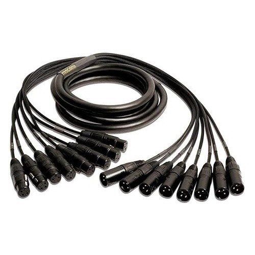 Mogami GOLD 8 XLR-XLR-05 8-channel XLR Male to XLR Female Snake Cable - 5 foot
