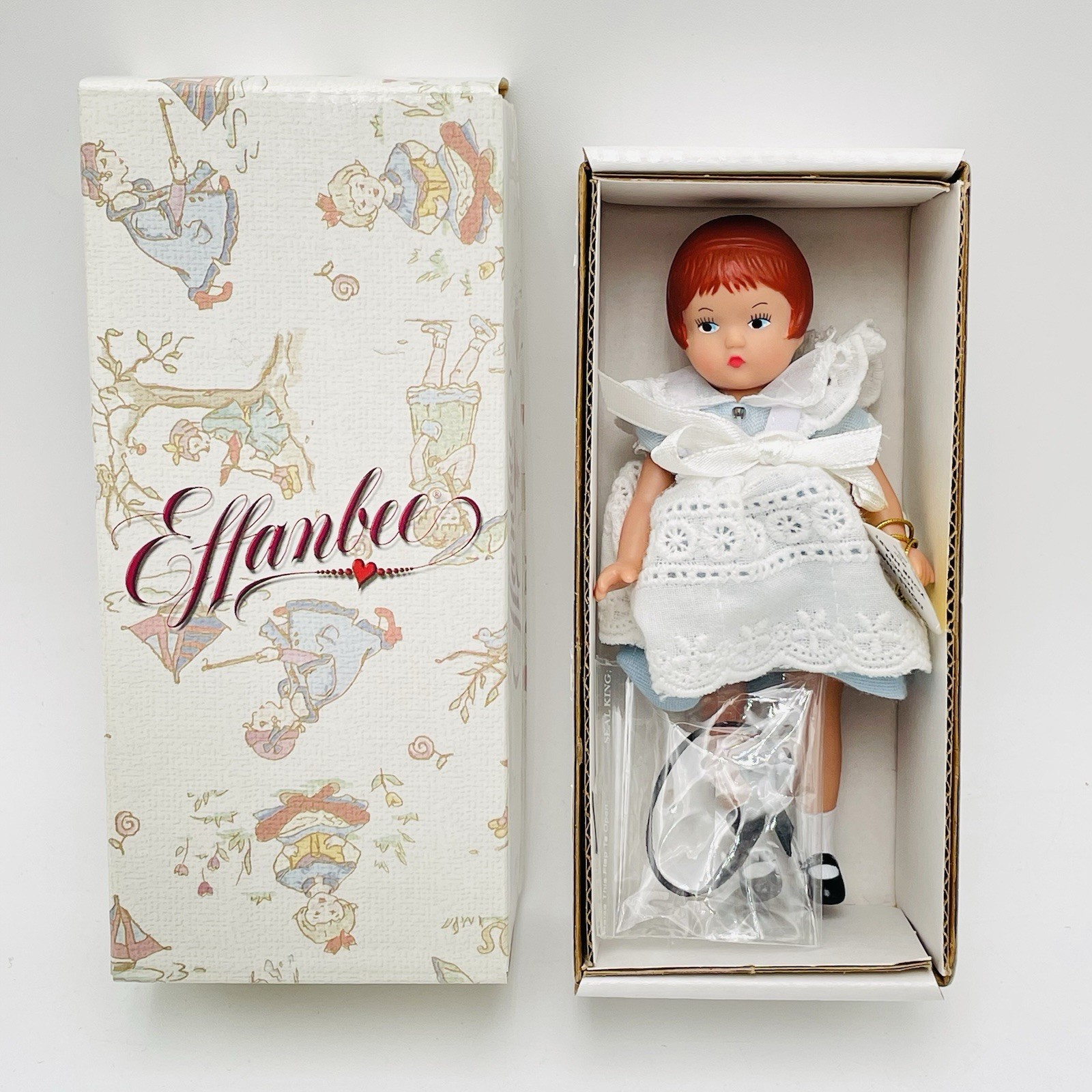 Tonner/Effanbee Wee Patsy WEE WONDERLAND 5"  Vinyl Doll WP1400 Blue Alice Dress