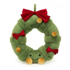 Jelly AMUSEABLES DECORATED CHRISTMAS WREATH Plush Toy 18" Cat Best Gift