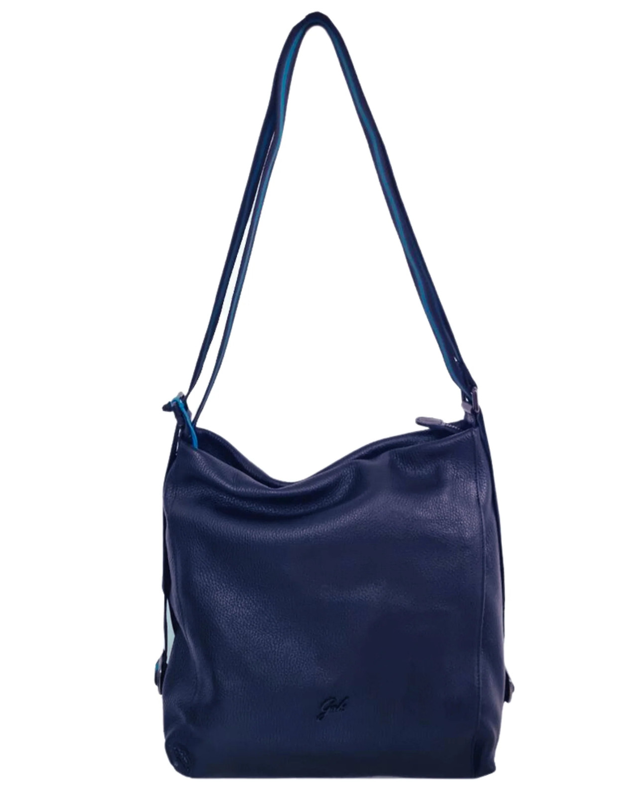 Backpack Gabs Aissa L Casual Woman Leather Blue
