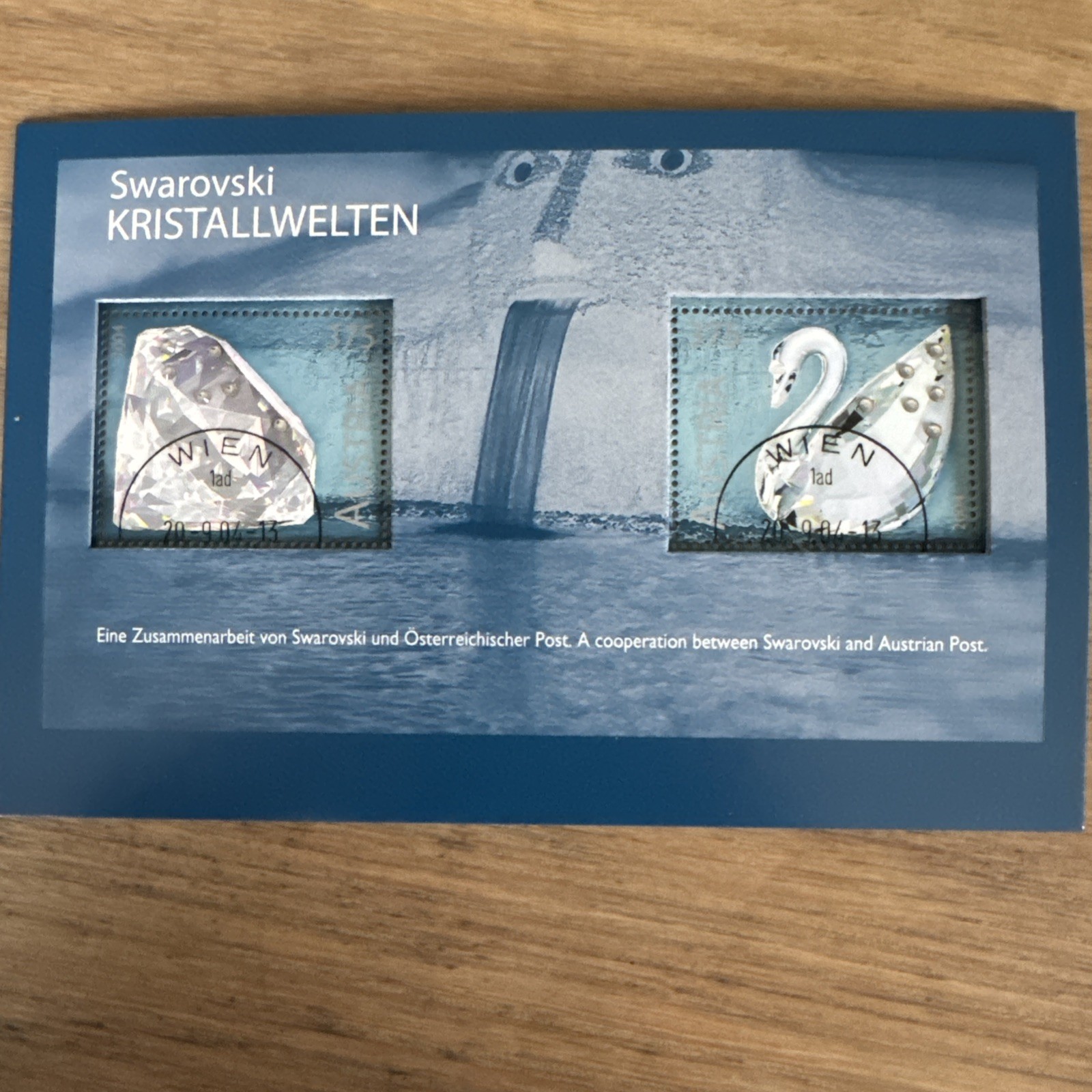 Austria 2004 Mi 2495/6 block 25 mini sheet  used crystal set 