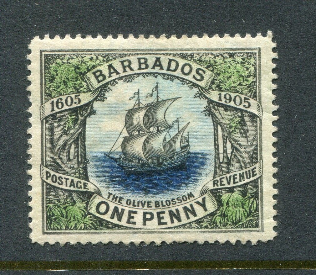 Barbados #109 Caravel 1 P. [Mint Hinged]