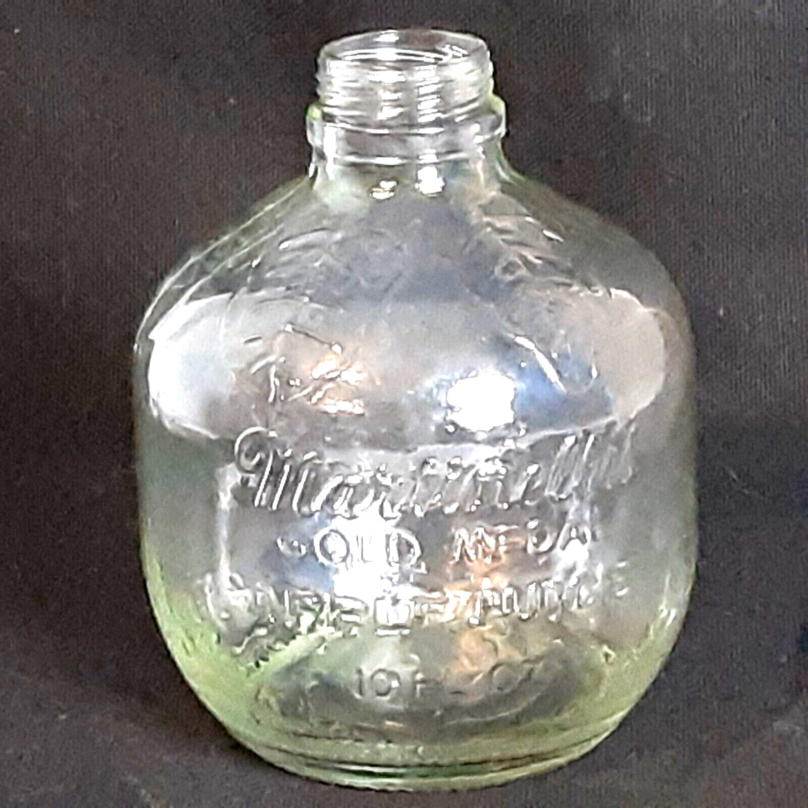 Vtg Martinelli's Gold Medal Apple Juice Glass Jar Bottle 10 Oz Watsonville CA