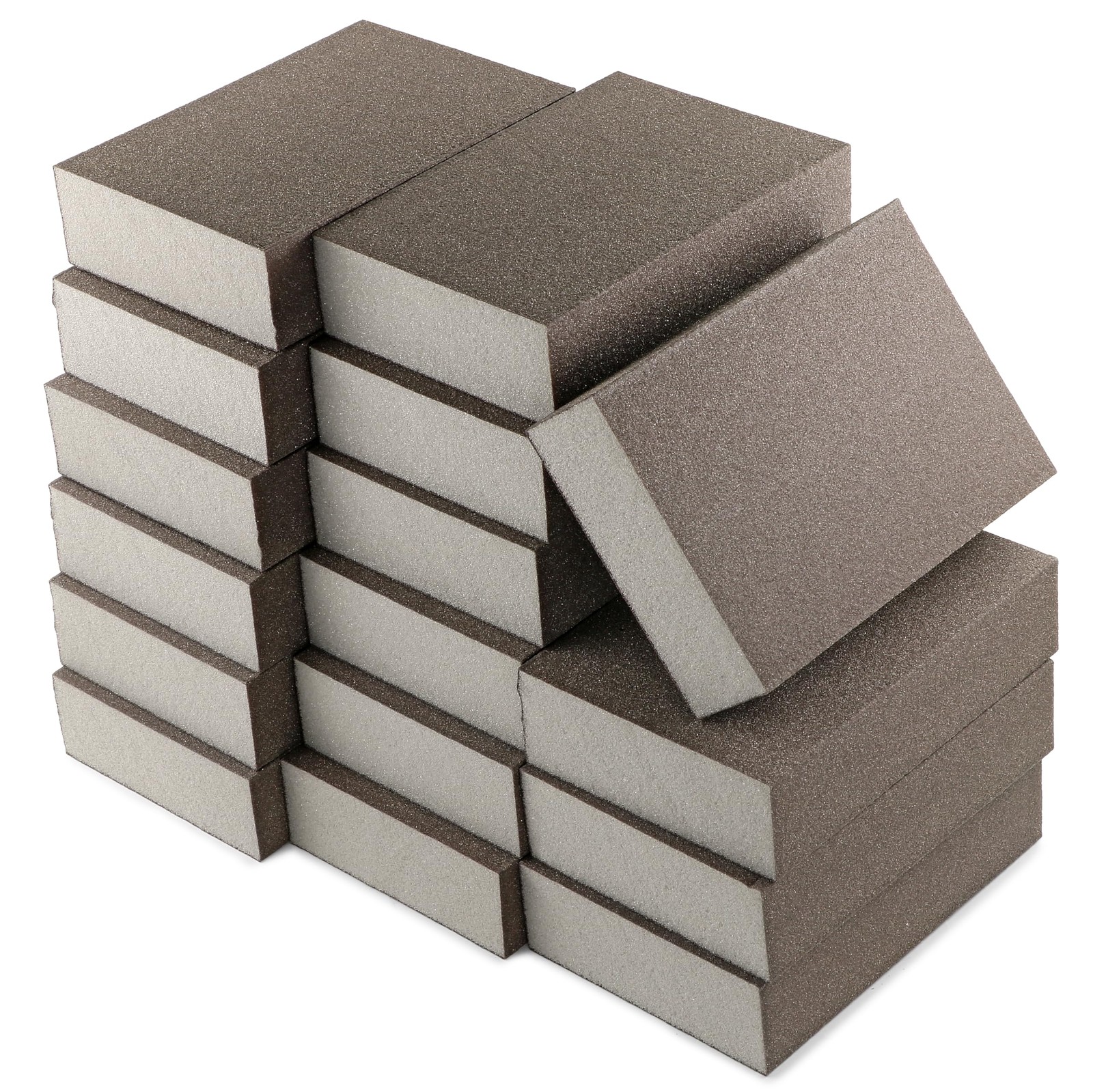 16 PCS 220 Grit Sanding Blocks Sponge Washable Reusable Wet Dry Sandpaper Pad