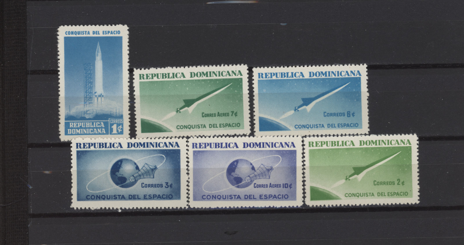 S55175 Dominicana Rep. 1964 MNH Space Programme 6V