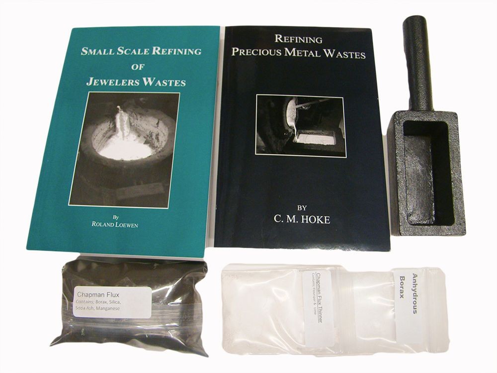 Small Scale Refining of Jewlwers Waste&Refining Precious Metal Waste+Flux & Mold