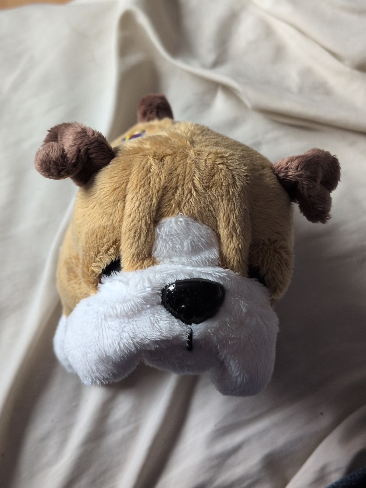 Ganz Webkinz Bulldog Plush Tan White Dog Stuffed Animal 10” No Code Retired