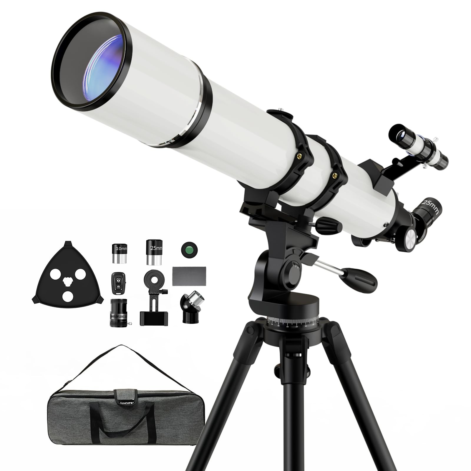 NACATIN Astronomy Telescope for Adults & Beginners 90mm Aperture 800mm Fetal