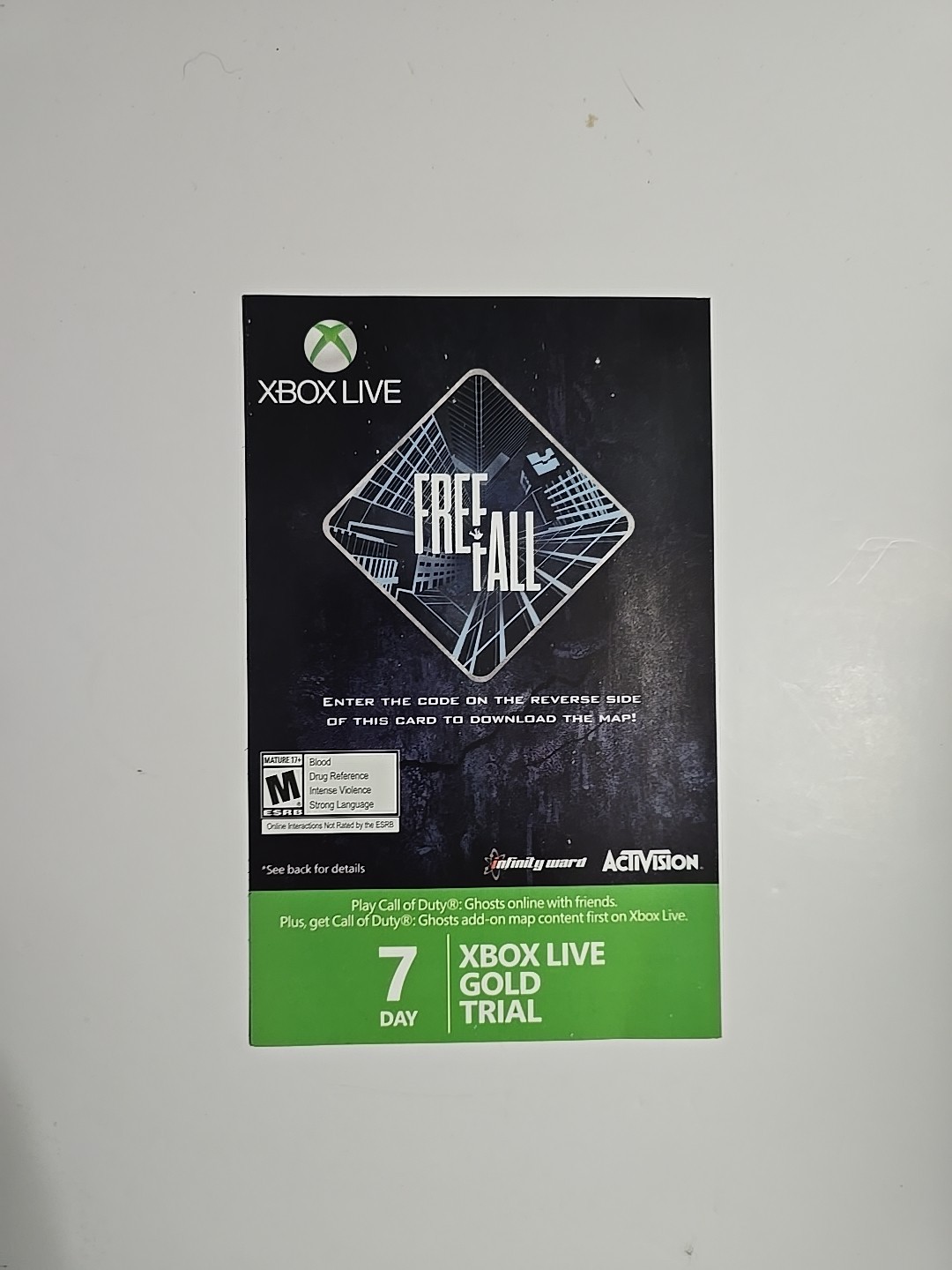 Call of Duty: Ghosts - Free Fall Dynamic Bonus Map Xbox 360 7 Days Gold