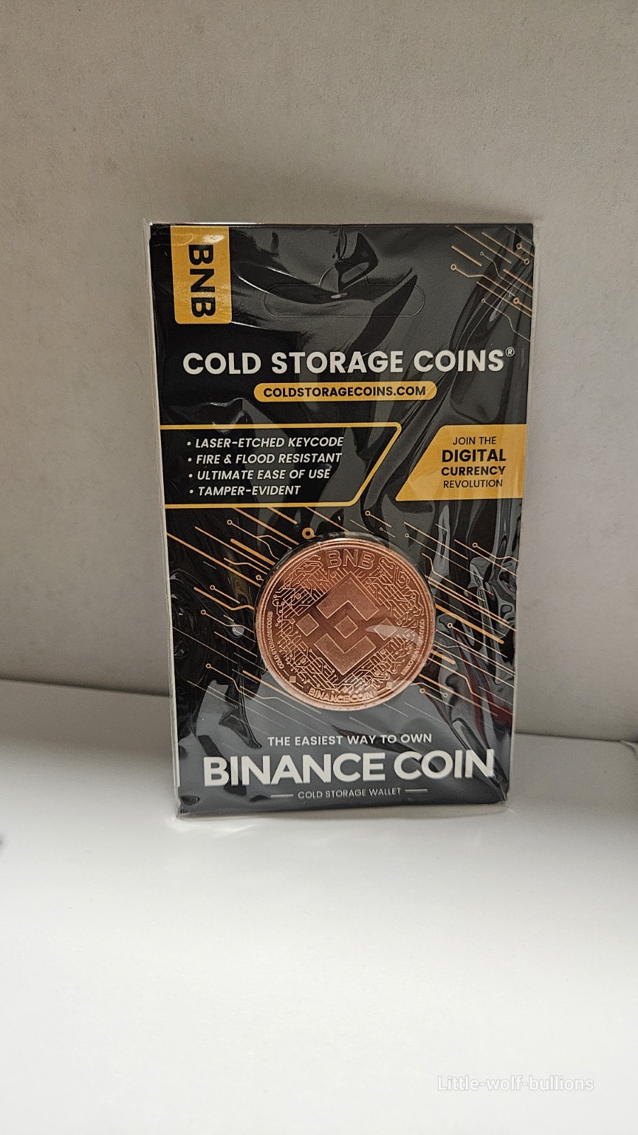1 oz .999 Copper Round Binance Cold Storage Wallet Copper Round (New)