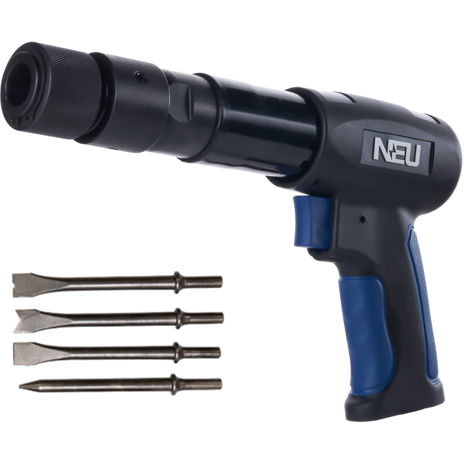 Air hammer, NEU 250mm long barrel air chisel kit, with 4pcs chisels, with qui...