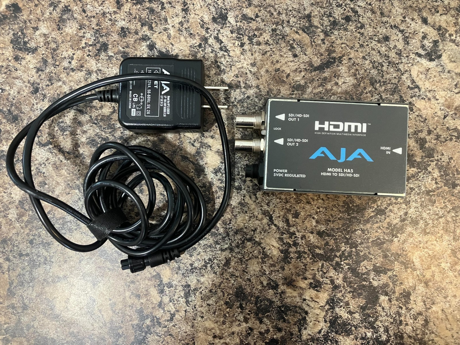 AJA HA5 HDMI to SD/HD-SDI Video and Audio Converter w/ Power Adapter