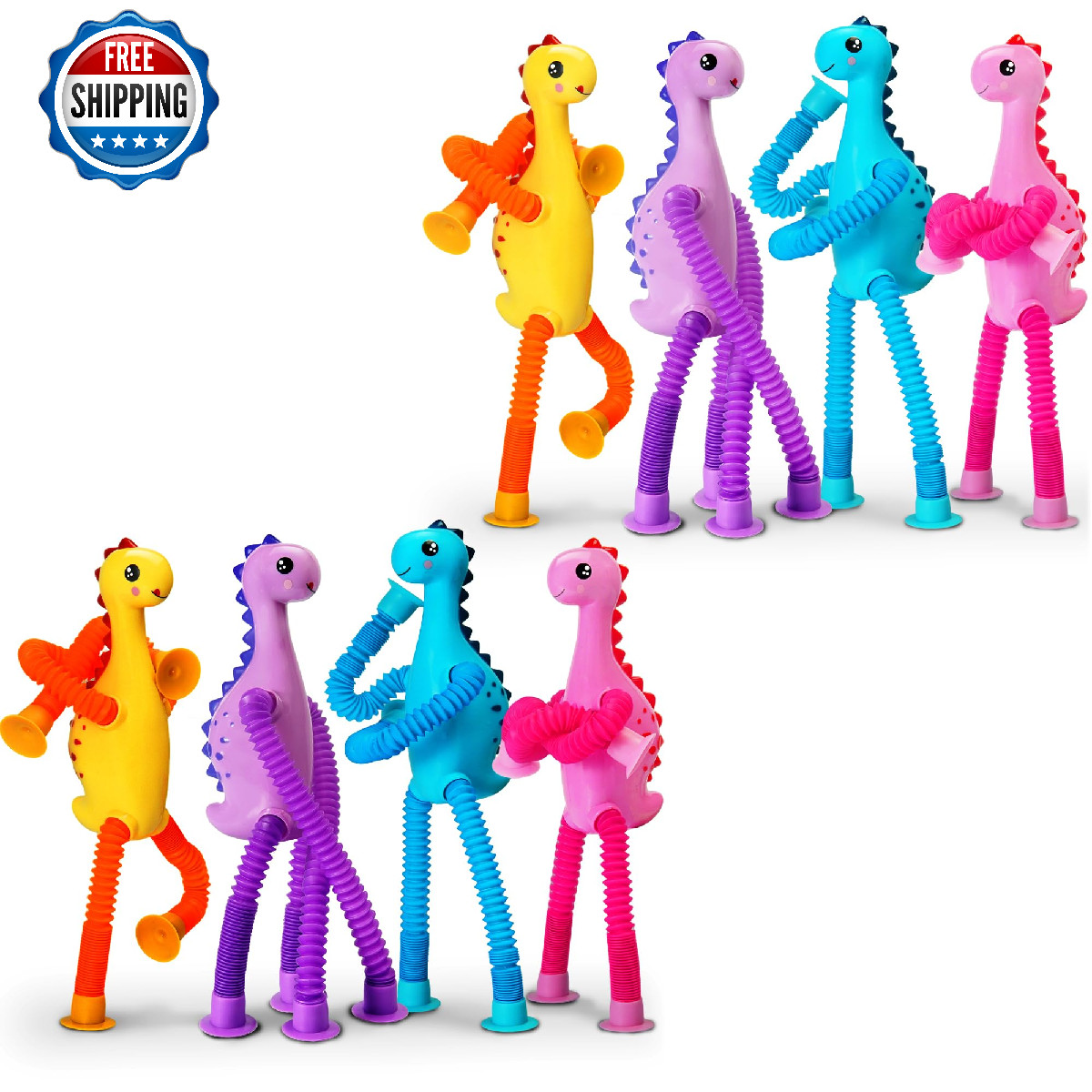 Sensory Pop Tube Fidget Travel Toys for Toddlers Kids Autistic Items Gift