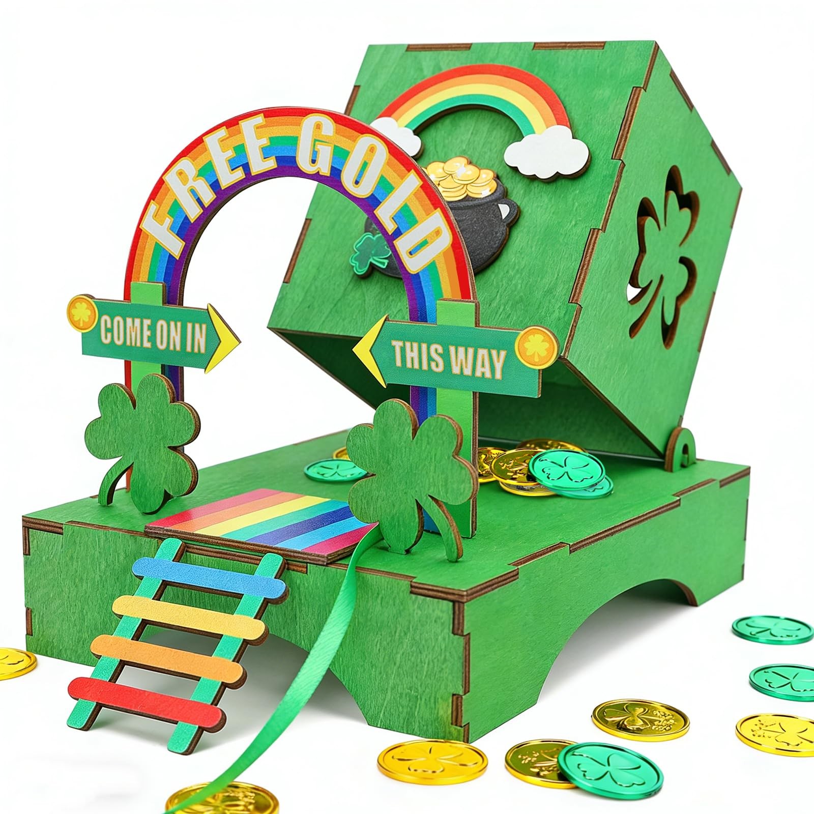 Phoncoo St Patrick's Day 7.5 inches x 10 x 1 inches, Green 2 