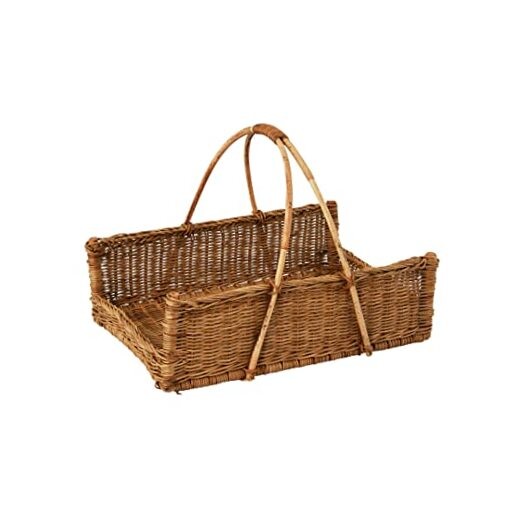  Decorative Handwoven Rattan Hanging Basket, Natural 