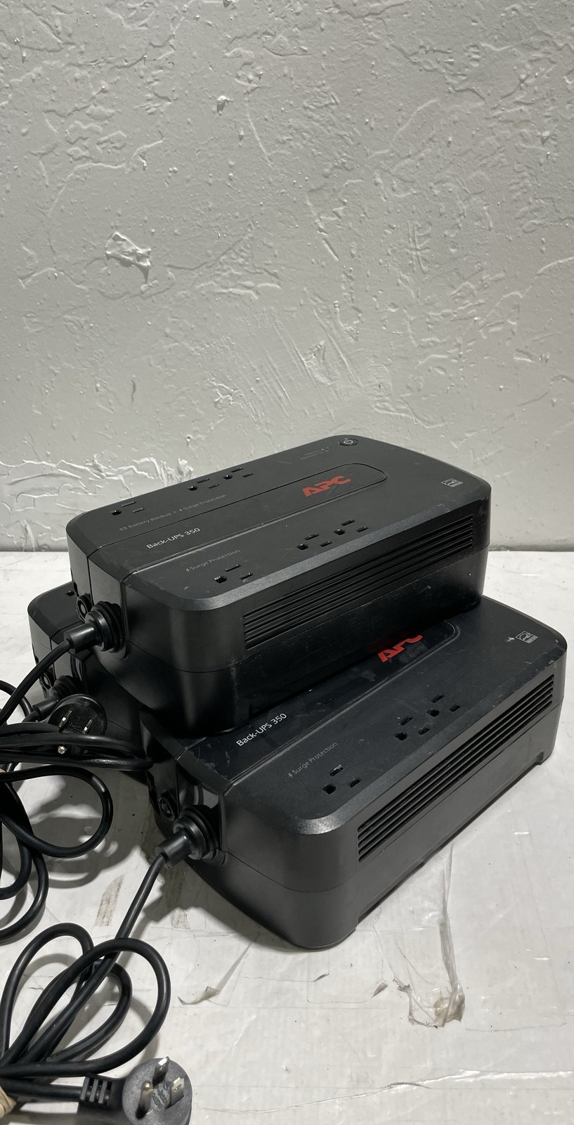 APC Back-UPS ES 350 BE350G Battery Backup Surge Protector Lot of 3