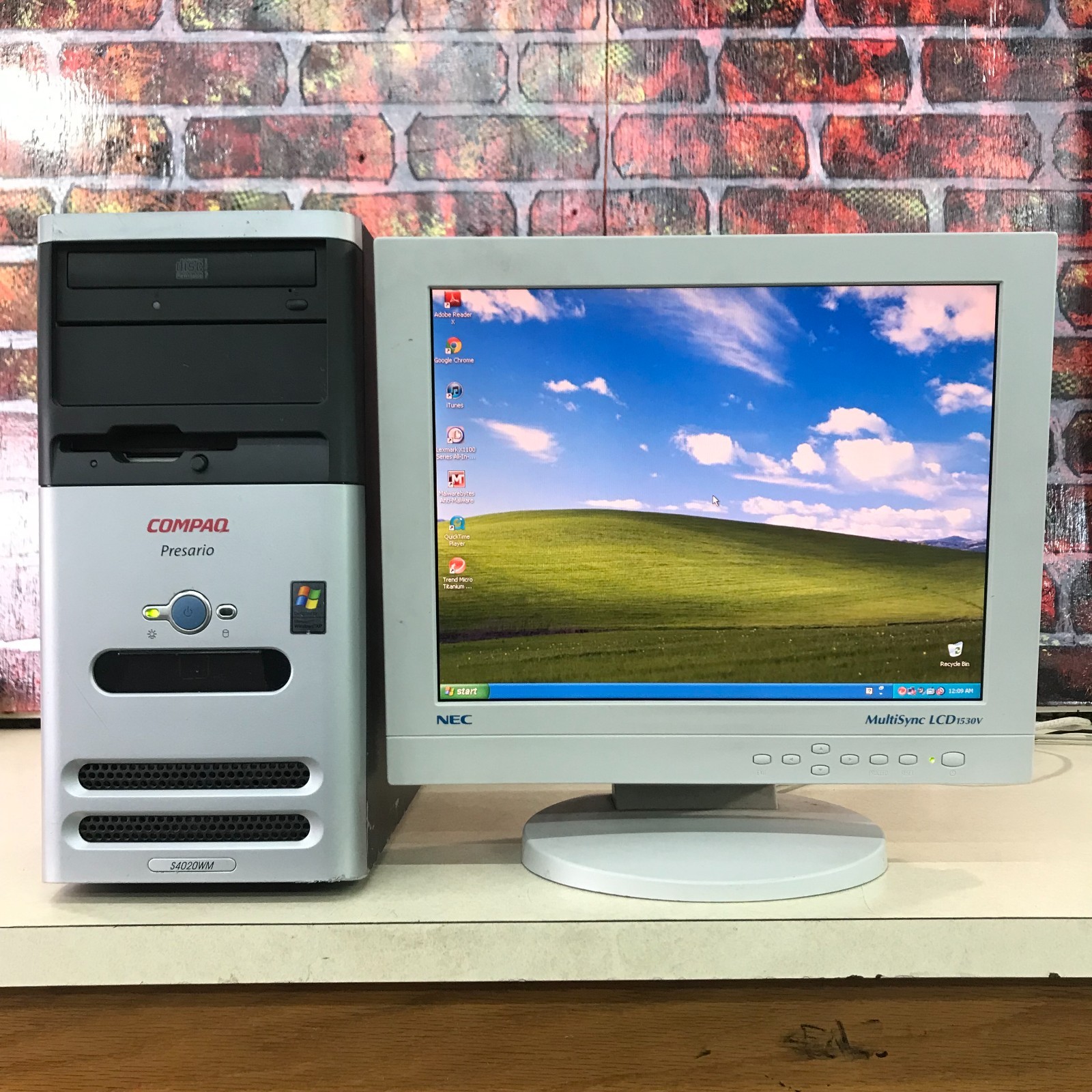 Compaq Presario S4020WM PC Retro Gaming AMD Athlon 2.00GHz 608MB RAM Windows XP