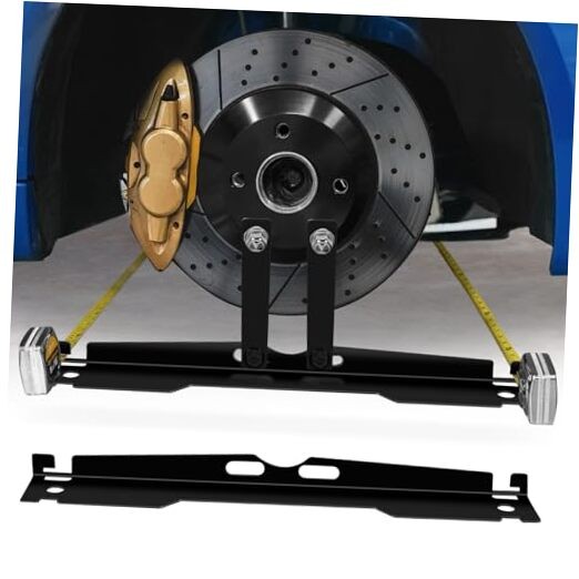Upgraded Heavy-Duty Steel Wheel Alignment Tool Kit, Collapsible Toe Alignment 