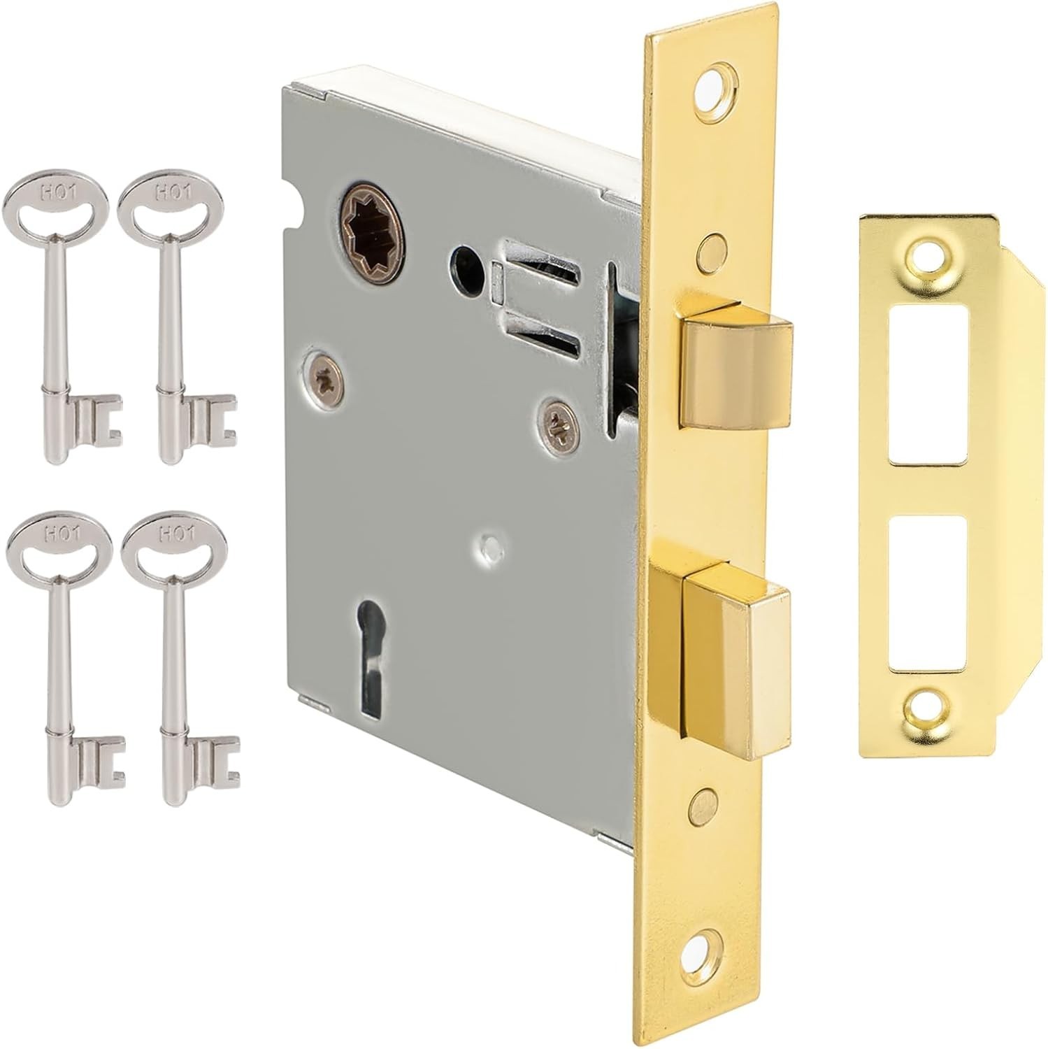 Mortise Lock Set Interior Door, Old Door Lock Replacement Parts, Antique Vint...