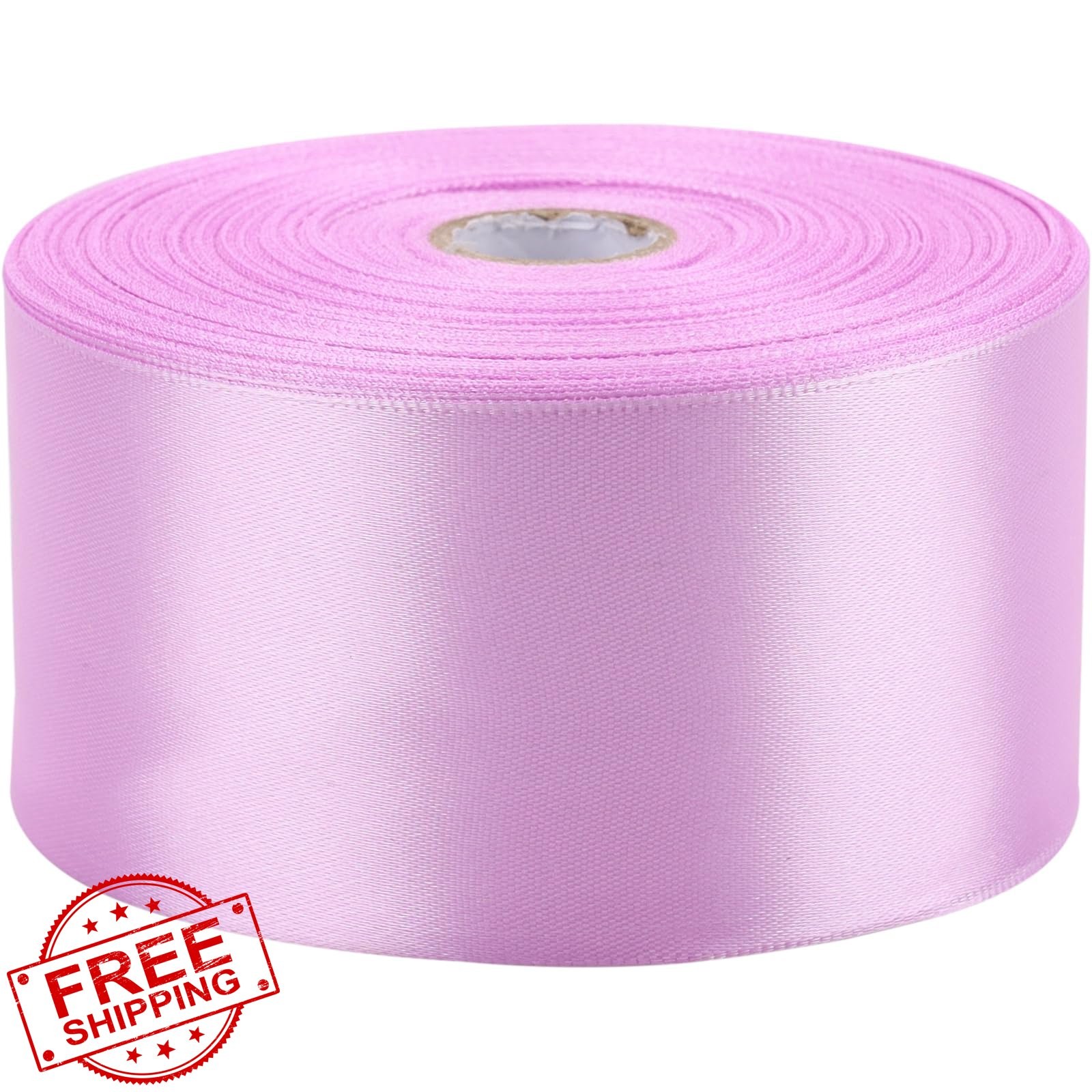 Nsilu Lavender Satin Ribbon 2 Inch 50 Yards Fabric Gift Wrap
