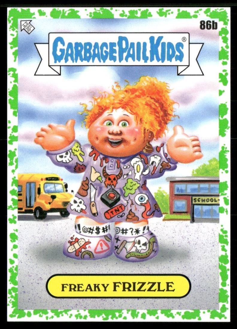 FREAKY FRIZZLE 2022 Garbage Pail Kids Booger Green #86B