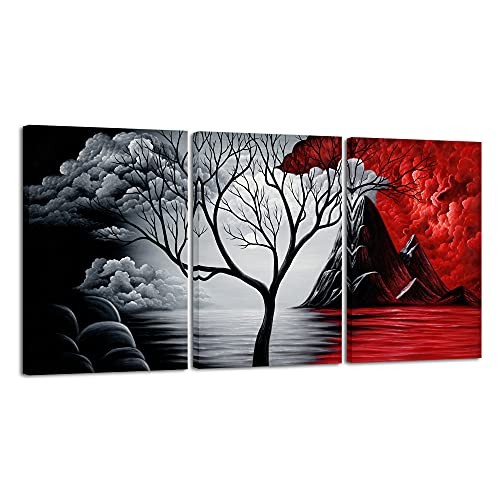  Large Canvas Art Prints Wall Art The Cloud Tree 16x24inchx3pcs (40x60cmx3pcs)