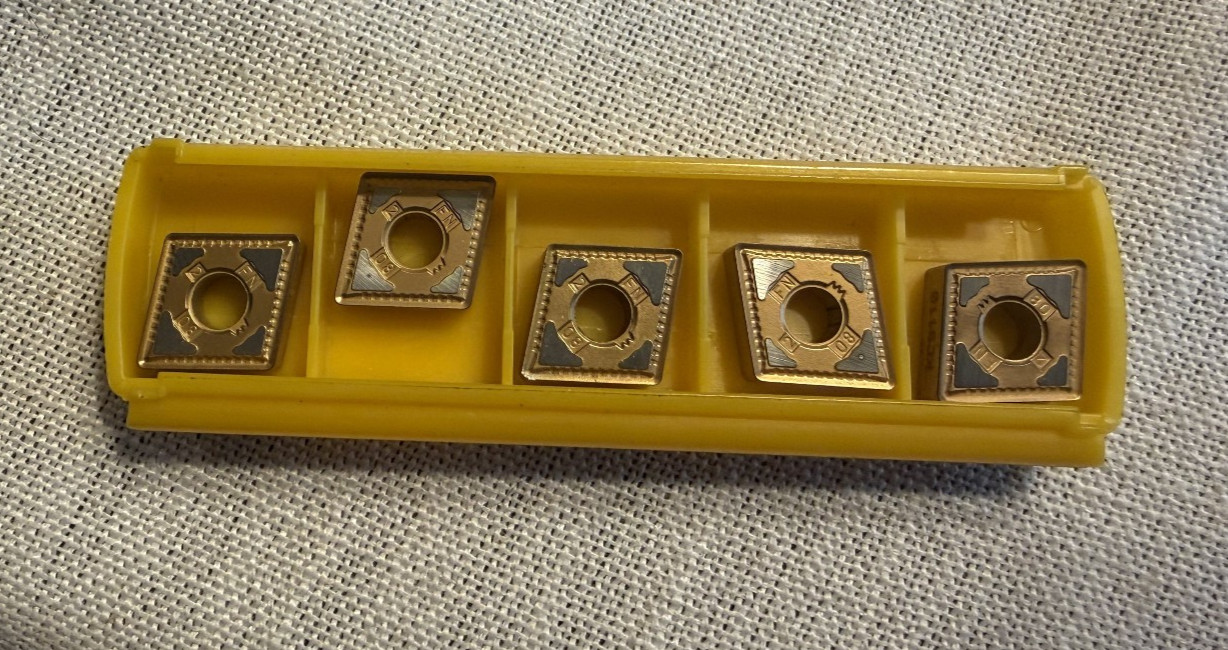 5 pcs Kennametal CNMG432FN KC9110 Carbide Inserts. CNMG120408FN