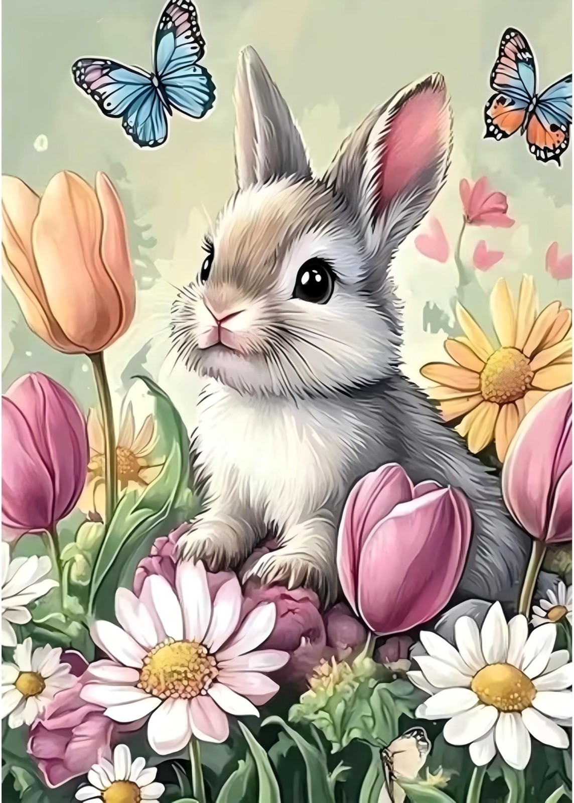 Easter Bunny DIY Diamond Art Kit For Adults Crystal Mosaic Art Decor Gift