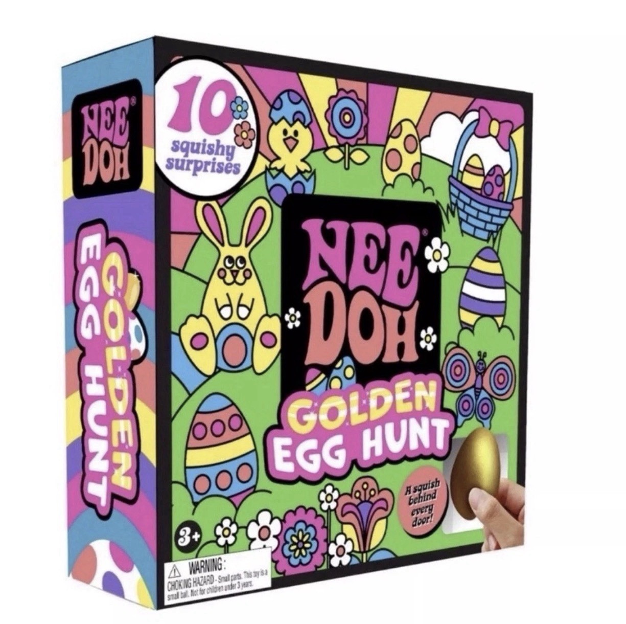 Nee Doh Golden Egg Hunt 10 Squishy Surprises Squeezable Stress Reliever Toy