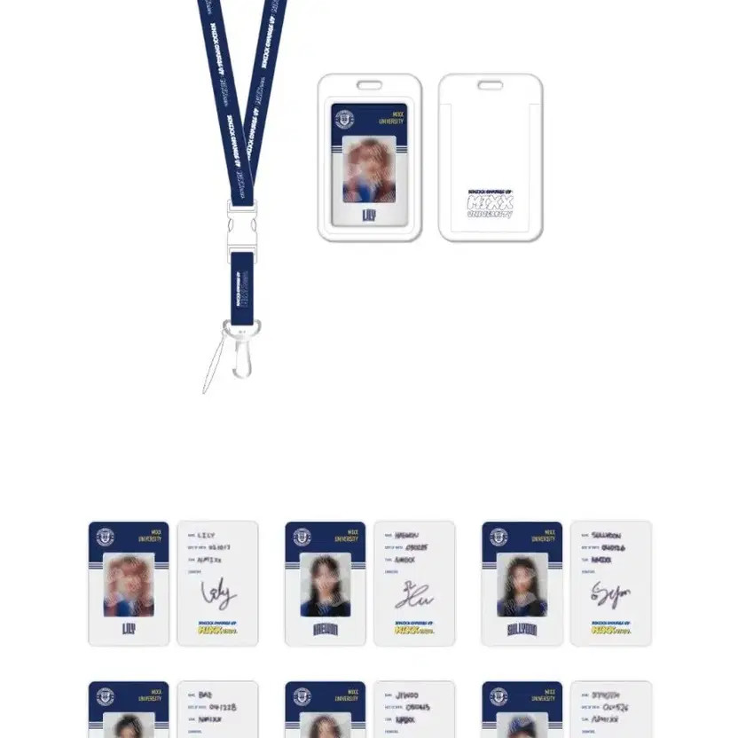Enmix MIXX UNIVERSITY Lanyard & Photocard Set