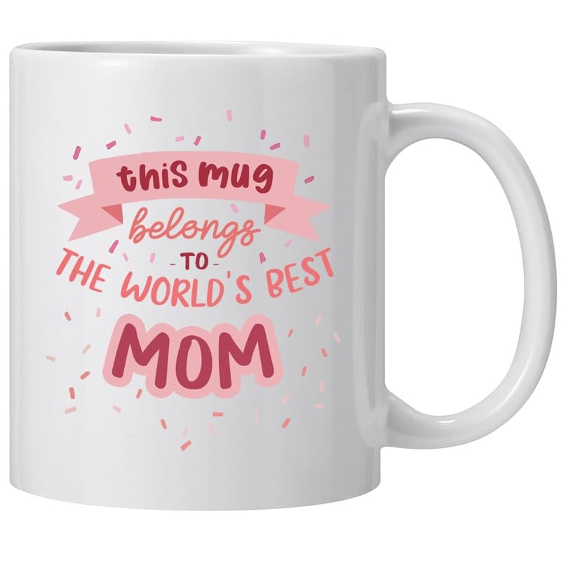 Mothers Day Birthday Gifts for Mom,The World`s Best Mom Coffee Best Mom Mug