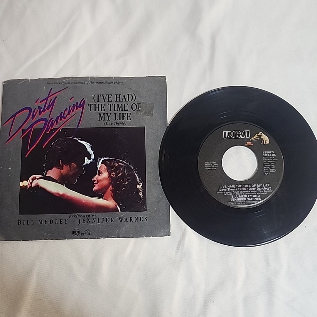 Dirty Dancing Medley Warnes I've Had The Time Of My Life 45 RPM 7" Record Dirty 