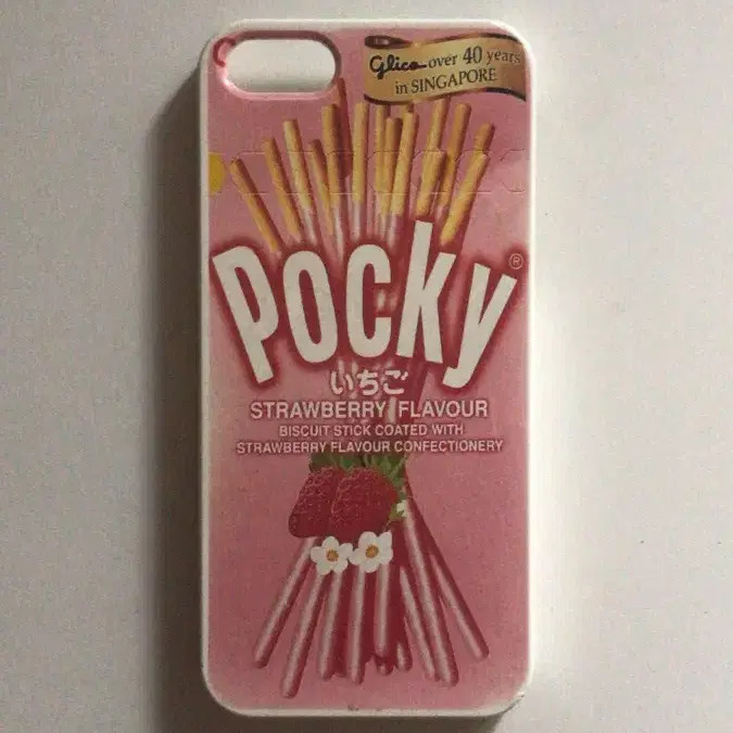 Pocky Strawberry Phone Case for iPhone SE - Vintage