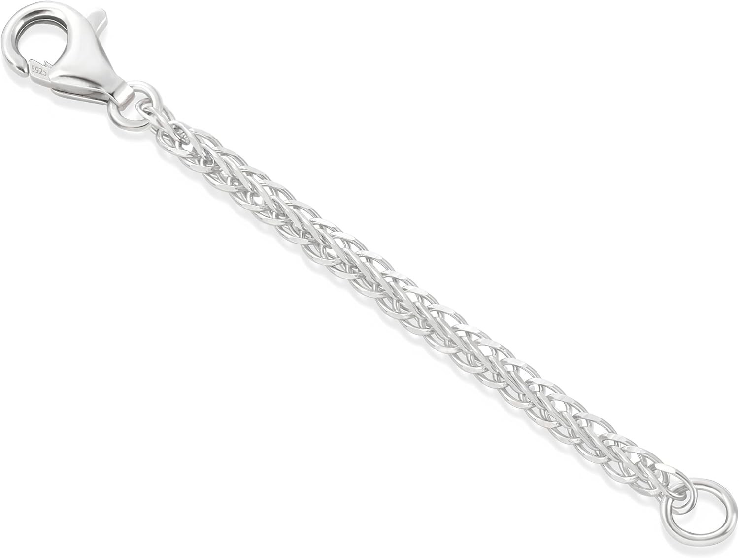 Necklace Extenders for Women Silver Durable Necklace Extenders, Sturdy 925 Sterl