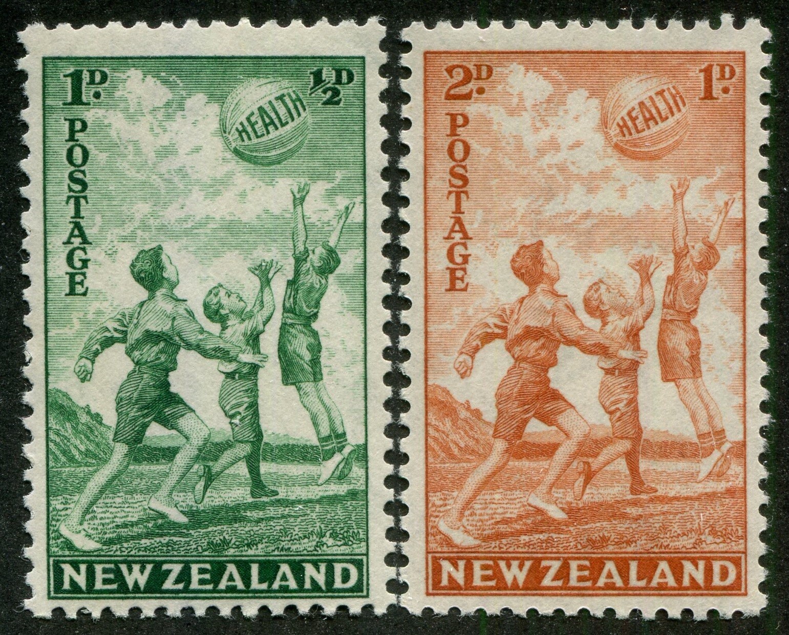 New Zealand B16, B17 Mint Semi-Postal Stamps