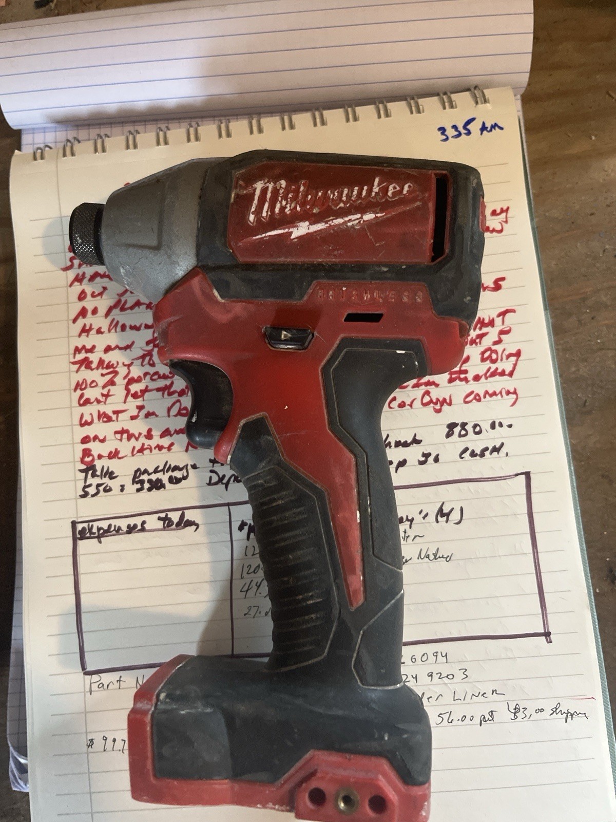 Milwaukee M18 1/4” Hex Impact Driver Tool Only For Parts Not Working