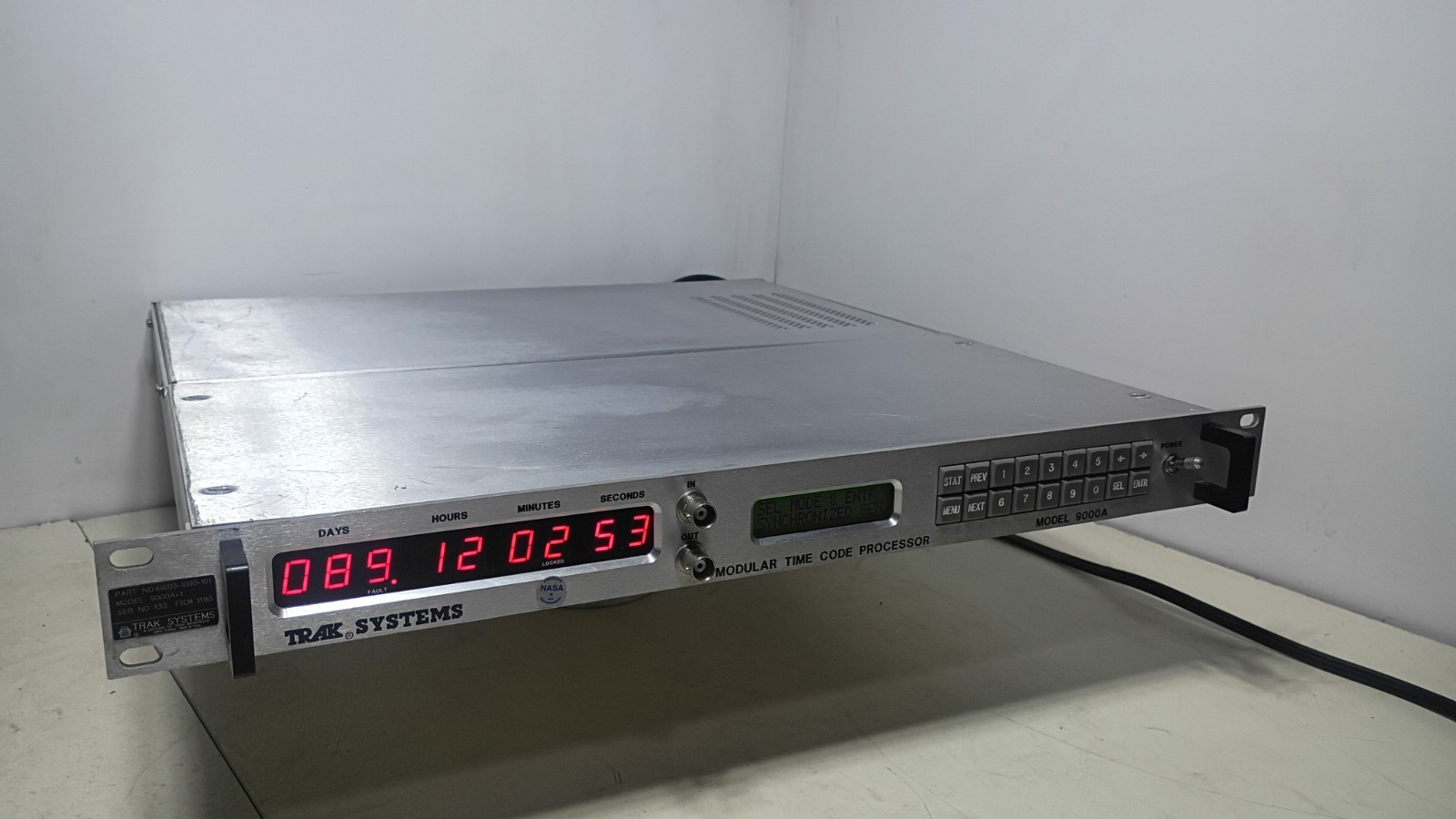 Trak Systems 9000A-1 Modular Time Code Processor P/N 49000-1000-101